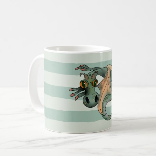 Grüner Drache,   Kaffeetasse (Vorderseite Links)