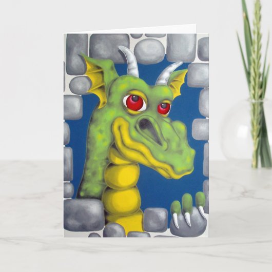 Grüner Drache Karte (Vorderseite)