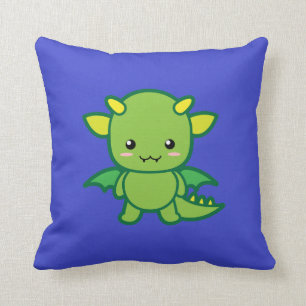 Grüner Drache Kissen
