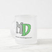 Grüner Drache MD 10 Unze. Mattierte Tasse (Vorderseite Links)