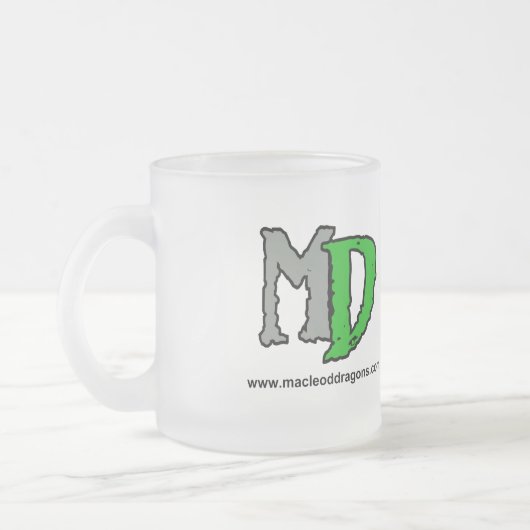 Grüner Drache MD 10 Unze. Mattierte Tasse (Links)