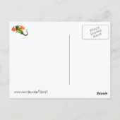 Grüner Drache mit Donut Postkarte (Rückseite)