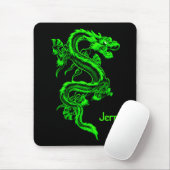 Grüner Drache Mousepad (Mit Mouse)
