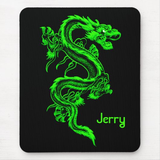 Grüner Drache Mousepad (Vorne)