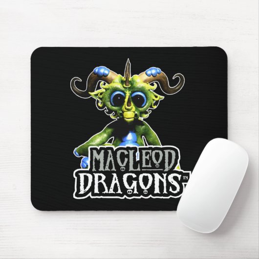 Grüner Drache Mousepad MD (Mit Mouse)