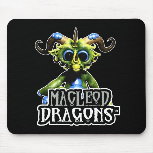 Grüner Drache Mousepad MD (Vorne)
