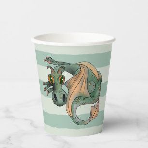Grüner Drache, pappbecher