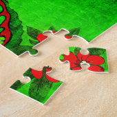 Grüner Drache Puzzle (Seite)