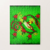 Grüner Drache Puzzle (Vertikal)