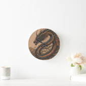 Grüner Drache Runde Wanduhr (Zuhause)