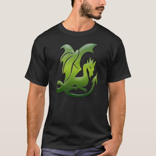 Grüner Drache-T - Shirt (Vorderseite)