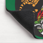 grüner Drache und Tiger yin Yang-Symbol Mousepad (Ecke)