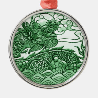 Grüner Drache-Verzierung Ornament Aus Metall