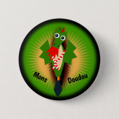 Grüner Drache von Doudou Ducasse Button (Vorderseite)