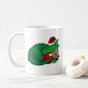Grüner Drache - Weihnachtsausgabe Kaffeetasse