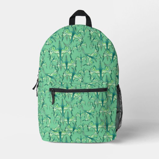 Grüner Drachen Rucksack (Vorderseite)