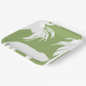 Grüner Dschungel Pappteller (Gewinkelt)