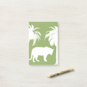 grüner Dschungel Post-it Klebezettel (Auf Schreibtisch)