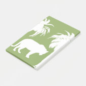 grüner Dschungel Post-it Klebezettel (angewinkelt)