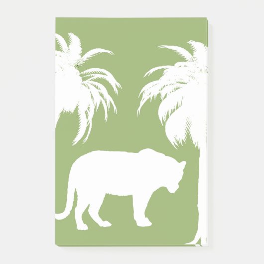 grüner Dschungel Post-it Klebezettel (Vorderseite)