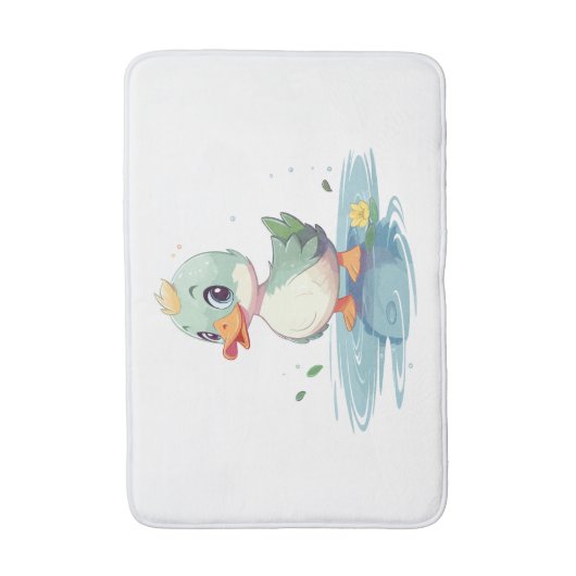 Grüner Duck Badematte (Vorderseite Vertikal)