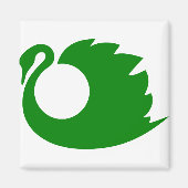 Grüner Duck Magnet (Vorne)