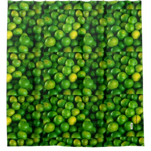 Grüner Duschvorhang (Vorderseite)