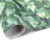 Grüner Efeu  Geschenkpapier (Rolleneckpunkt)