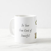 Grüner Efeu Schlüssel Kaffeetasse (Vorderseite Links)