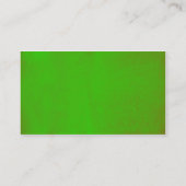 Grüner Eindruck Visitenkarte (Rückseite)