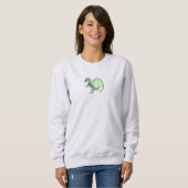 Grüner Eisdrache Spearmint Weihnachts-Sweatshirt Sweatshirt (Vorne ganz)