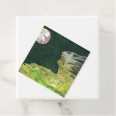 Grüner Eismond über Jade Rock Planet Geschenkanhänger (Beispiel)