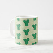 Grüner Elefant Kaffeetasse (Vorderseite Links)