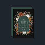 Grüner, eleganter Botanischer Botanischer Botanisc Feiertagskarte<br><div class="desc">Rustikale Aquarellfarben Weihnachtskarte Design. Mit schönem Rost,  Terrakotta,  schwarz und Salbei grünen Pampas Gras eucalyptus botanische Aquarelldetails. Dieses moderne Urlaubsdesign ist sicher,  den Stil für Ihre Ferienzeit Set</div>