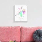 Grüner Engel bringt Liebe und friedliche Leinwand (Insitu (Wohnzimmer))