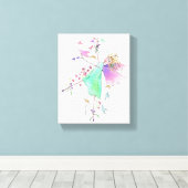 Grüner Engel bringt Liebe und friedliche Leinwand (Insitu (Holzboden))