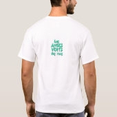 Grüner Engels-Weltfrieden-T - Shirt (Rückseite)