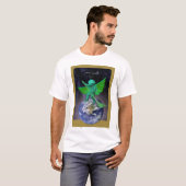 Grüner Engels-Weltfrieden-T - Shirt (Vorne ganz)