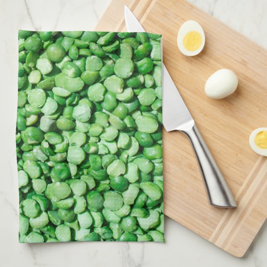 Grüner Erbsenhintergrund Handtuch (Viertel Falte)