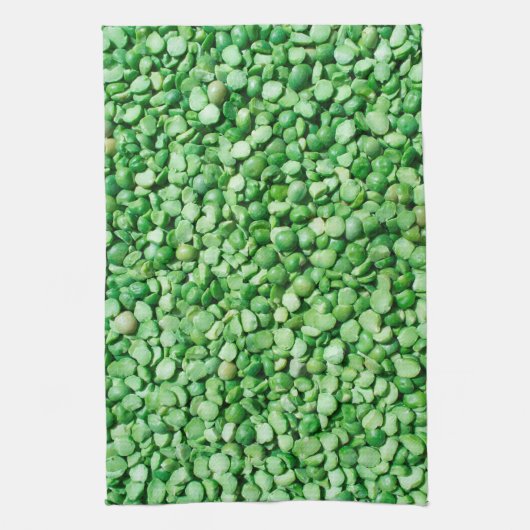 Grüner Erbsenhintergrund Handtuch (Vertikal)