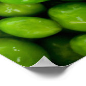 Grüner Erdnuss Poster (Ecke)