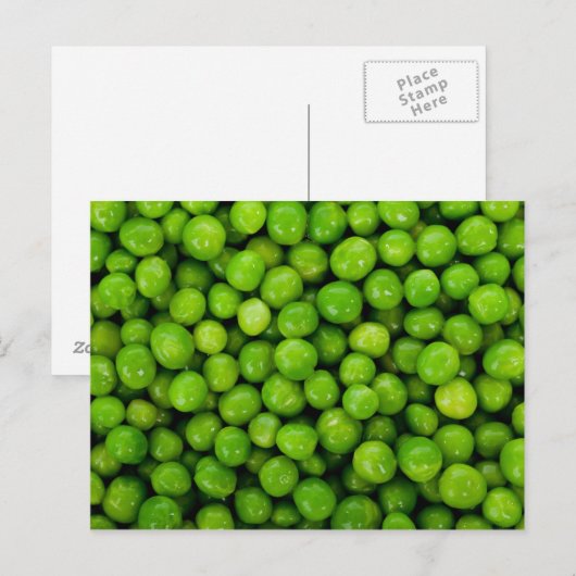 Grüner Erdnuss Postkarte (Vorne/Hinten)