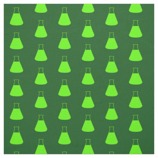 Grüner Erlenmeyer-Kolben Stoff (Muster)