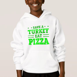 grüner Erntedank rette Pizza aus Truthahn Hoodie