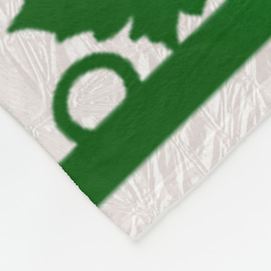 Grüner Erntedank Türkei Blumenfleece Blanket Fleecedecke (Ecke)