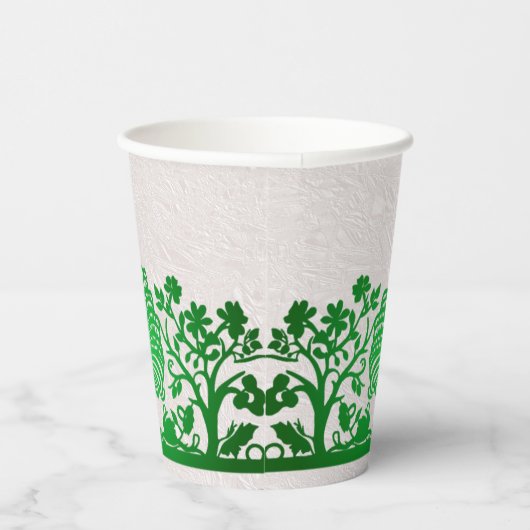 Grüner Erntedank Türkei Blumenpapierkästen Pappbecher (Rechts)