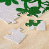 Grüner Erntedank Türkei Floral Jigsaw Puzzle (Seite)