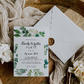 Grüner Eukalyptus Botanischer Junggeselinnen-Absch Einladung