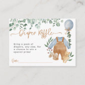 Grüner Eukalyptus frühzeitig abwarten Baby Dusche  Begleitkarte (Vorderseite)