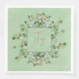 Grüner Eukalyptus-Glitzer Sparkle Sage Botanisch Serviette